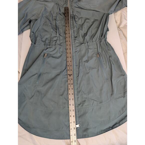 ATHLETA Drip Drop Jacket Minimalistic Grey Lightweight Gray/Green S Small - Picture 9 of 16